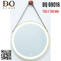 Gương đèn led dây da hình tròn 700x700mm Đình Quốc ĐQ 69016 