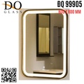 Gương đèn led hình chữ nhật Đình Quốc ĐQ 99905 600x800mmv viền inox 