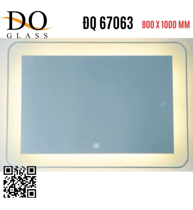 Gương đèn led hình chữ nhật Đình Quốc ĐQ 67063 (800x1000mm) 