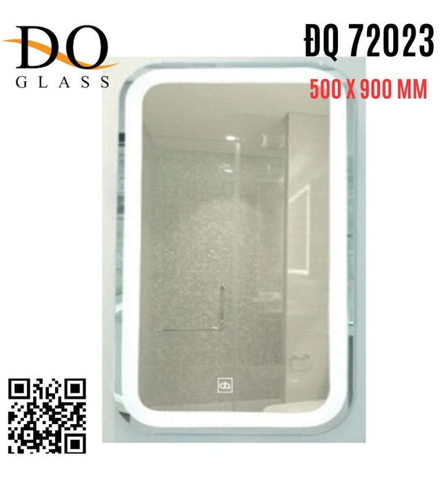 Gương đèn led hình chữ nhật 500x900mm Đình Quốc ĐQ 72023 
