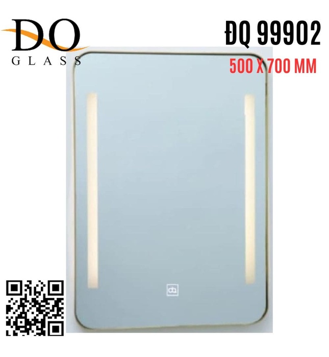 Gương đèn led hình chữ nhật Đình Quốc ĐQ 99902 (500x700mm)