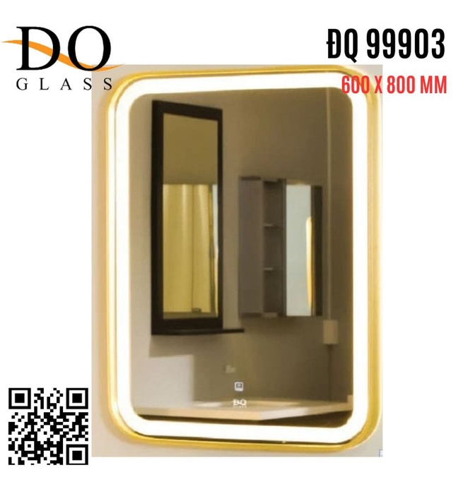 Gương Đèn Led Chữ Nhật Đình Quốc ĐQ 99903 (600x800mm) 