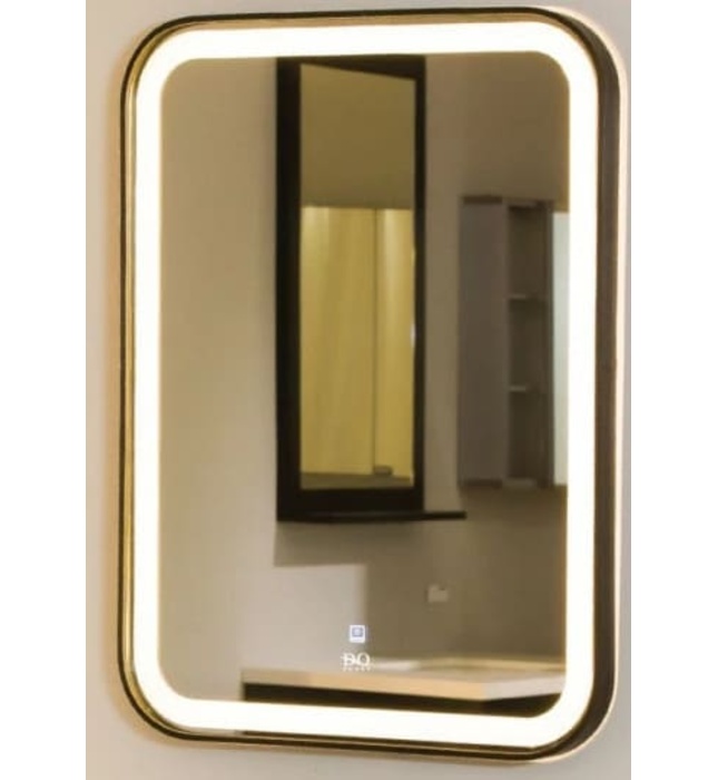 Gương đèn led hình chữ nhật Đình Quốc ĐQ 99905 (450x600mm) viền inox 