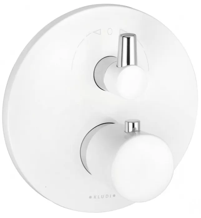 Mặt nạ bộ trộn âm 2 đường nước trắng Balance Đức Kludi 528309175