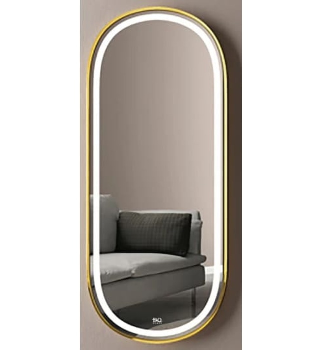 Gương đèn led hình chữ nhật viền nhôm Đình Quốc ĐQ 77701( 600x800mm)