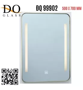 Gương Đèn LED Viền Nhôm Hình Chữ Nhật Đình Quốc ĐQ 99902 500x700mm