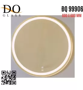 Gương Đèn LED Viền Inox Hình Tròn Đình Quốc ĐQ 99906 600x600mm