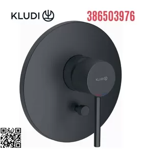 Mặt nạ bộ trộn âm 2 đường nước đen Zenta Đức Kludi 386503976