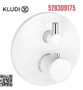 Mặt nạ bộ trộn âm 2 đường nước trắng Balance Đức Kludi 528309175