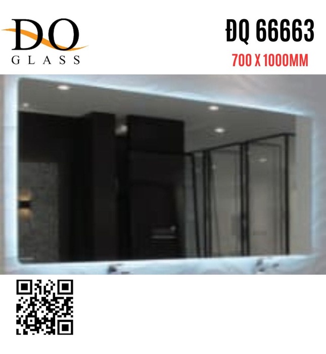 Gương chữ nhật đèn led Đình Quốc ĐQ 66663 (700x1000mm)