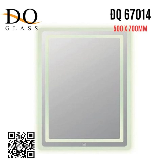 Gương chữ nhật đèn led Đình Quốc ĐQ 67014(500x700mm)
