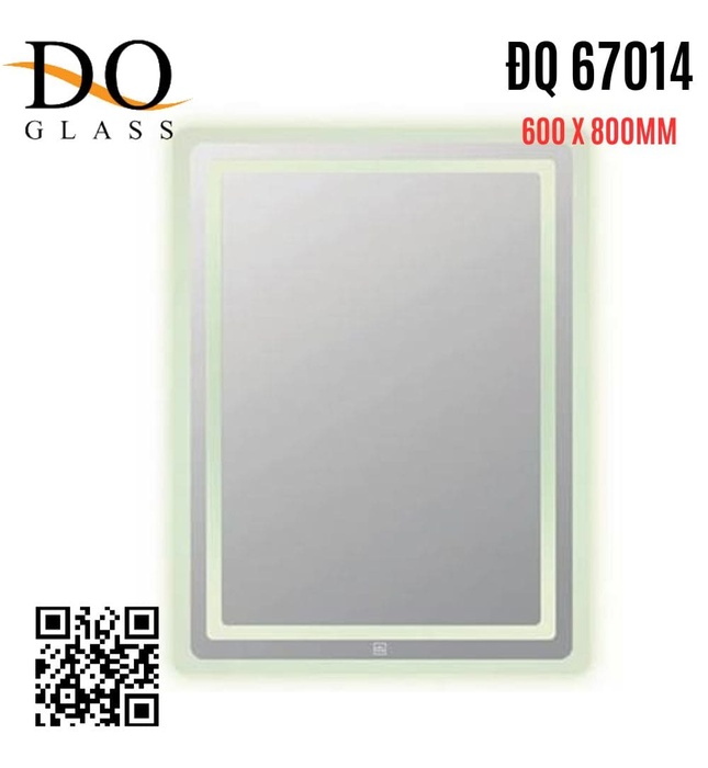 Gương chữ nhật đèn led Đình Quốc ĐQ 67014 (600x800mm)