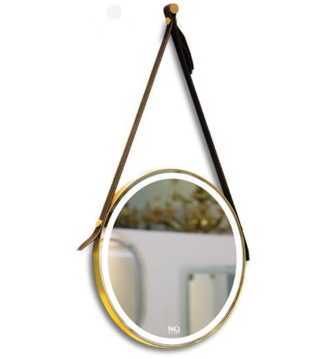 Gương đèn led dây da hình tròn Đình Quốc ĐQ 68018B(600x600mm) 