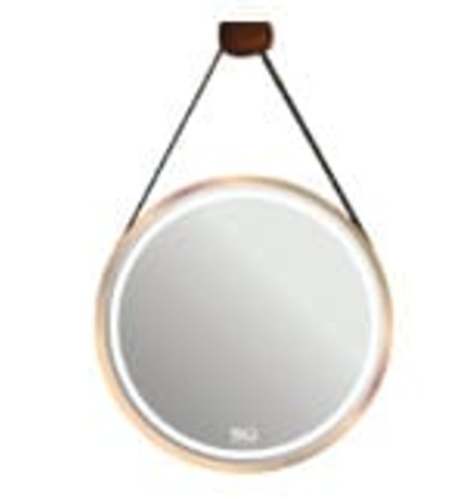 Gương dây da hình tròn Đình Quốc ĐQ 69016-1(600x600mm) 