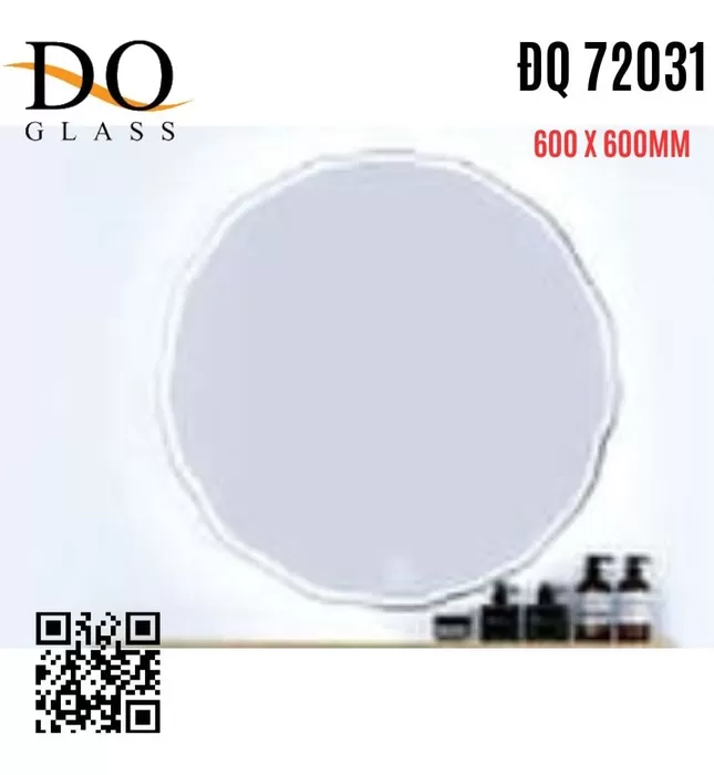 Gương Đèn LED Cảm Ứng Hình Tròn Đình Quốc ĐQ 72031 600x600mm