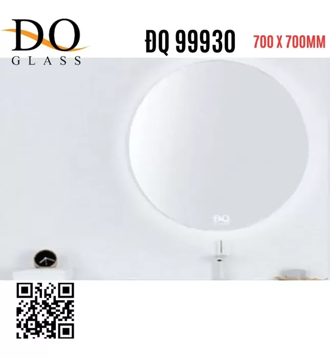 Gương Đèn LED Cảm Ứng Hình Tròn Đình Quốc ĐQ 72040 700x700mm
