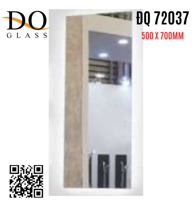 Gương chữ nhật Đình Quốc ĐQ 72037(500x700mm) 
