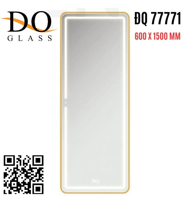 Gương toàn thân khung gỗ 500x1500mm Đình Quốc ĐQ 91998