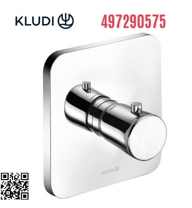 Mặt nạ bộ trộn âm 1 đường nước E2 Đức Kludi 497290575