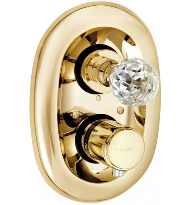 Mặt nạ chuyển hướng nhiệt độ 2 đường nước vàng Adlon Đức Kludi 5172045G4