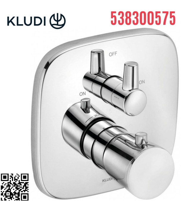 Mặt nạ chuyển hướng nhiệt độ 2 đường nước Amba Đức Kludi 538300575