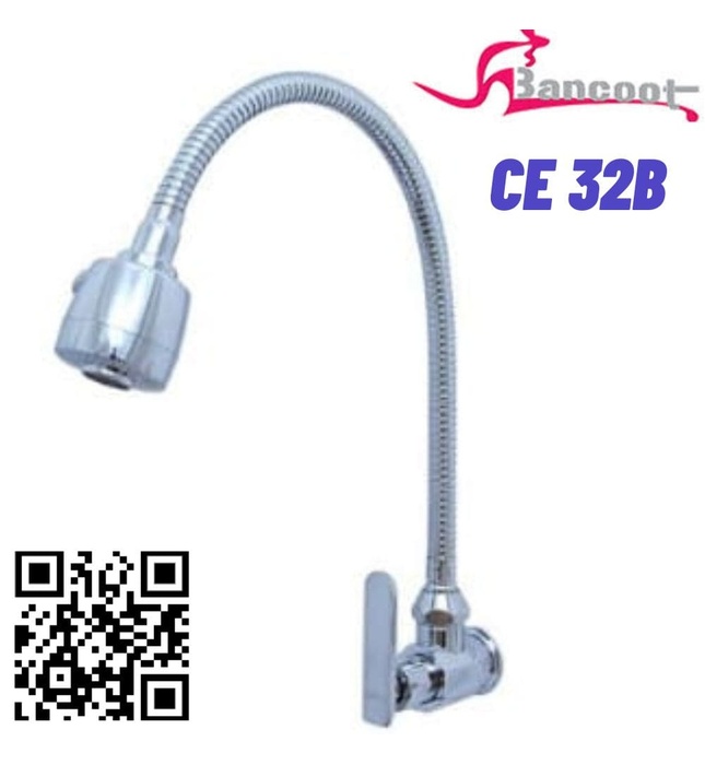 Vòi bếp lạnh gắn tường cần mềm Cielo CE 32B