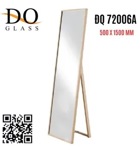 Gương Soi Toàn Thân Khung Gỗ Đình Quốc ĐQ 72006A 500x1500mm