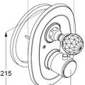 Mặt nạ chuyển hướng nhiệt độ 2 đường nước Adlon Đức Kludi 5172005G5