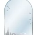 Gương Phòng Tắm Trang Trí Hoa Văn Hình Tròn Đình Quốc ĐQ 8802 450x600mm