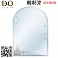 Gương Phòng Tắm Trang Trí Hoa Văn Hình Tròn Đình Quốc ĐQ 8802 450x600mm