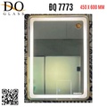 Gương đèn led hình chữ nhật viền nhôm Đình Quốc ĐQ 7773 (450x600mm) 