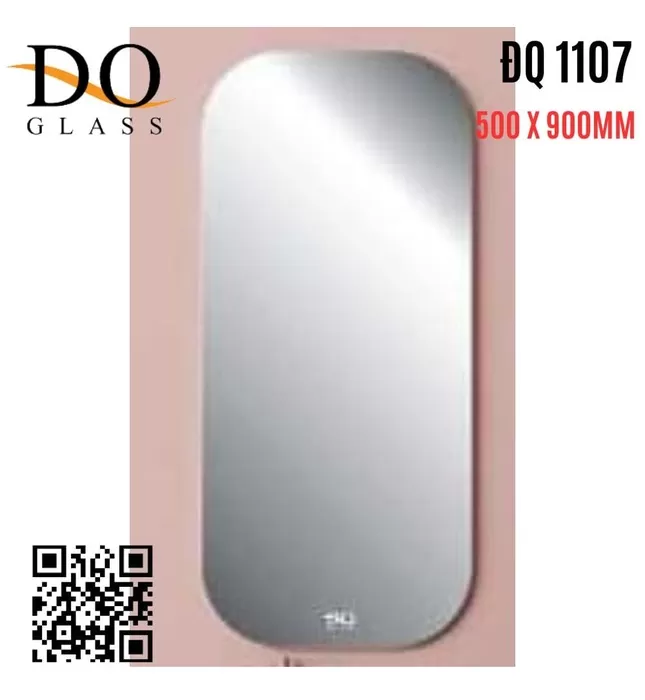Gương Phòng Tắm Hình Tròn Đình Quốc ĐQ 1107 500x900mm