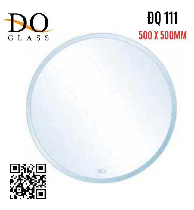 Gương phòng tắm hình tròn 500x500mm Đình Quốc ĐQ 111