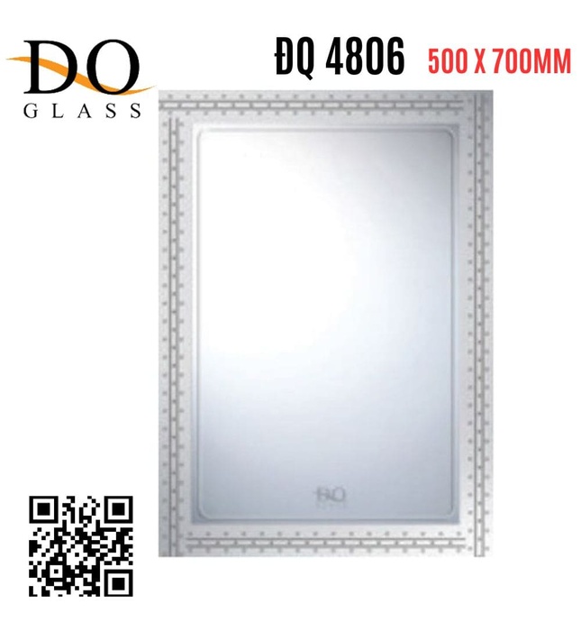 Gương phòng tắm hình chữ nhật Đình Quốc ĐQ 4806(500x700mm)