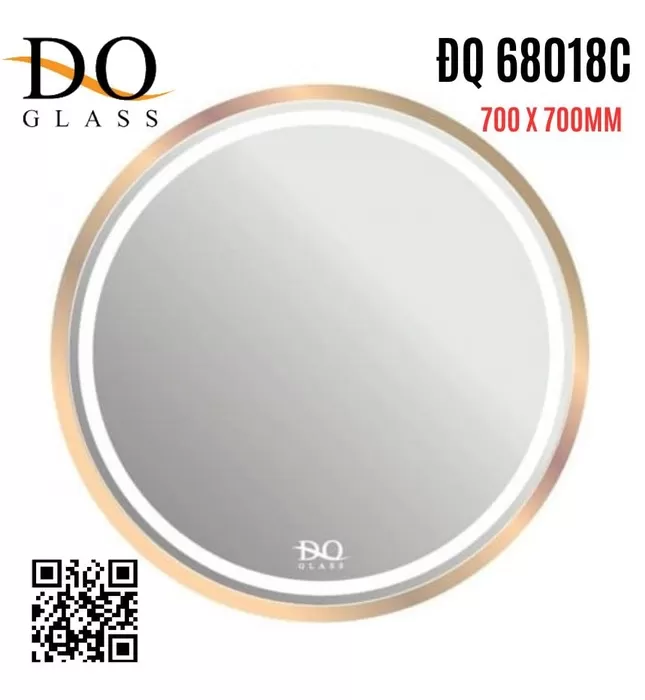 Gương Đèn LED Hình Tròn Đình Quốc ĐQ 68018C 700x700mm