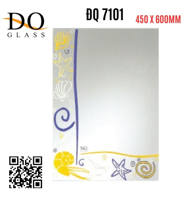 Gương phòng tắm hình chữ nhật Đình Quốc ĐQ 7101 (450x600mm)