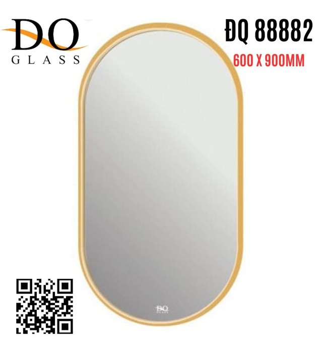 Gương hình bầu dục Đình Quốc ĐQ 88882(600x900mm) 
