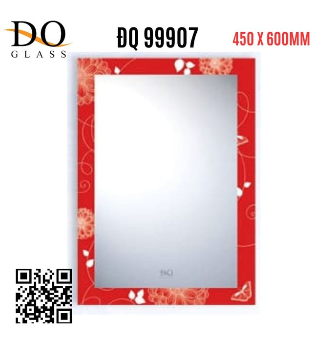 Gương trang trí hoa văn viền Đình Quốc ĐQ 99907(450x600mm)