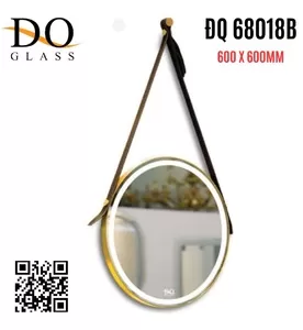 Gương Đèn LED Dây Da Hình Tròn Đình Quốc ĐQ 68018B 600x600mm
