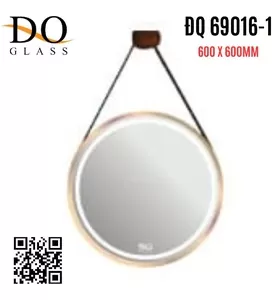 Gương Phòng Tắm Dây Da Hình Tròn Đình Quốc ĐQ 69016-1 600x600mm
