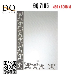Gương phòng tắm hình chữ nhật Đình Quốc ĐQ 7105 ( 450x600mm)   