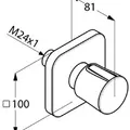 Mặt nạ chuyển hướng 2 đường nước E2 Đức Kludi 498470575