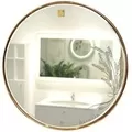 Gương Phòng Tắm Viền Inox Hình Tròn Đình Quốc ĐQ 63002 600x600mm