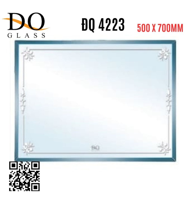 Gương phòng tắm hình chữ nhật Đình Quốc ĐQ 4223(500x700mm) 