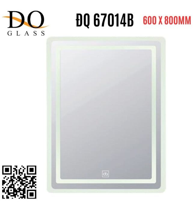 Gương đèn led phòng tắm Đình Quốc ĐQ 67014B (600x800mm) 