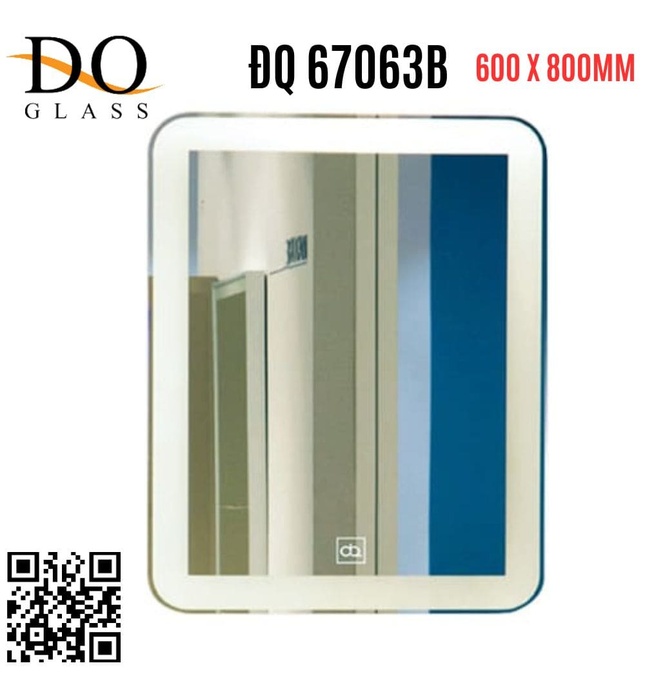 Gương đèn led phòng tắm Đình Quốc ĐQ 67063B (600x800mm)  