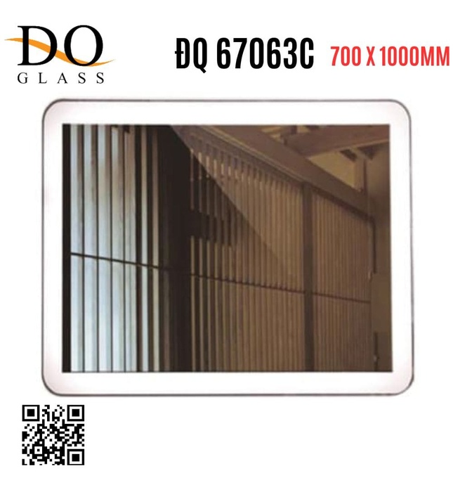 Gương đèn led cảm ứng Đình Quốc ĐQ 67063C (700x1000mm) 