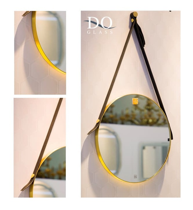 Gương dây da đèn led Đình Quốc ĐQ 69018B (500x500mm)