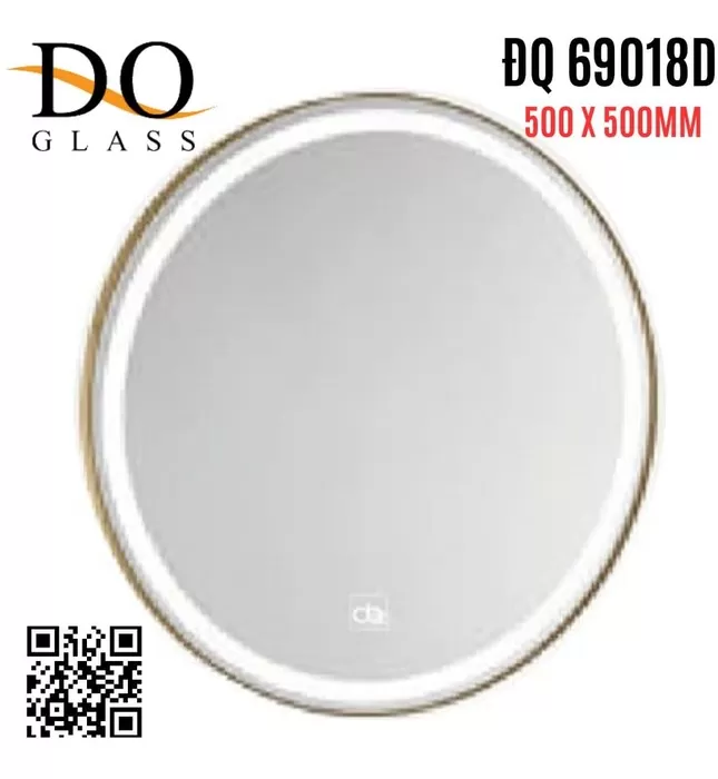 Gương Đèn LED Cảm Ứng Hình Tròn Đình Quốc ĐQ 69018D 500x500mm