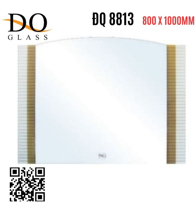 Gương phòng tắm hình chữ nhật Đình Quốc ĐQ 8813(800x1000mm) 